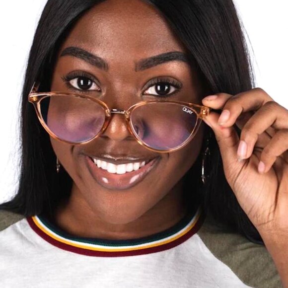 QUAY AUSTRALIA “Rumours” Cat Eye Blue Light Glasses (Champagne) – NWT 🥂✨ - Picture 5 of 11
